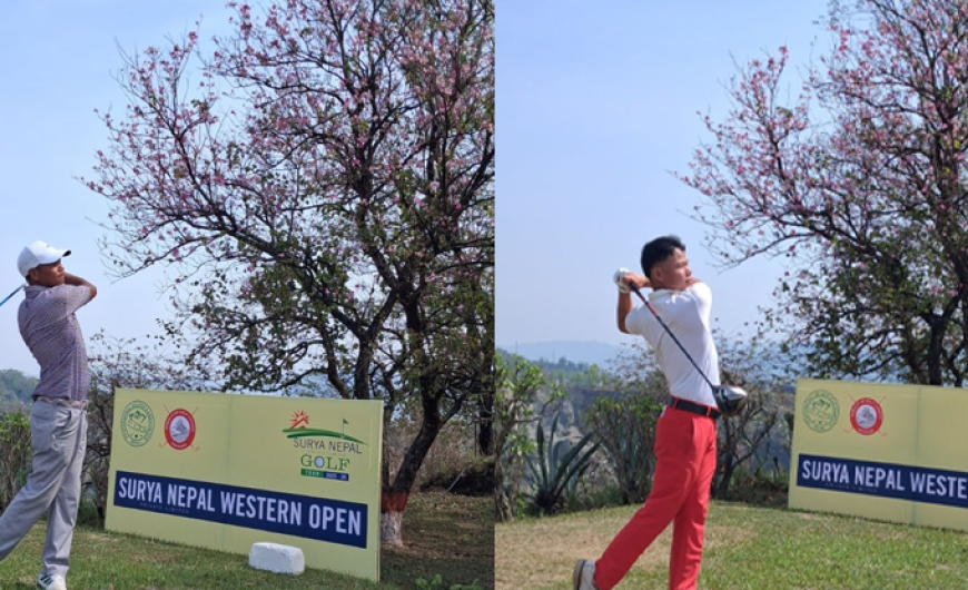 सूर्य नेपाल वेस्टर्न ओपनको पहिलो दिन ५ गल्फर संयुक्त रुपमा शीर्षस्थानमा