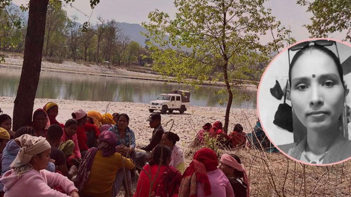 माया आश्रय लिन माइती गएकी थिइन्, छोराछोरीसहित भेरीमा हेलिइन्